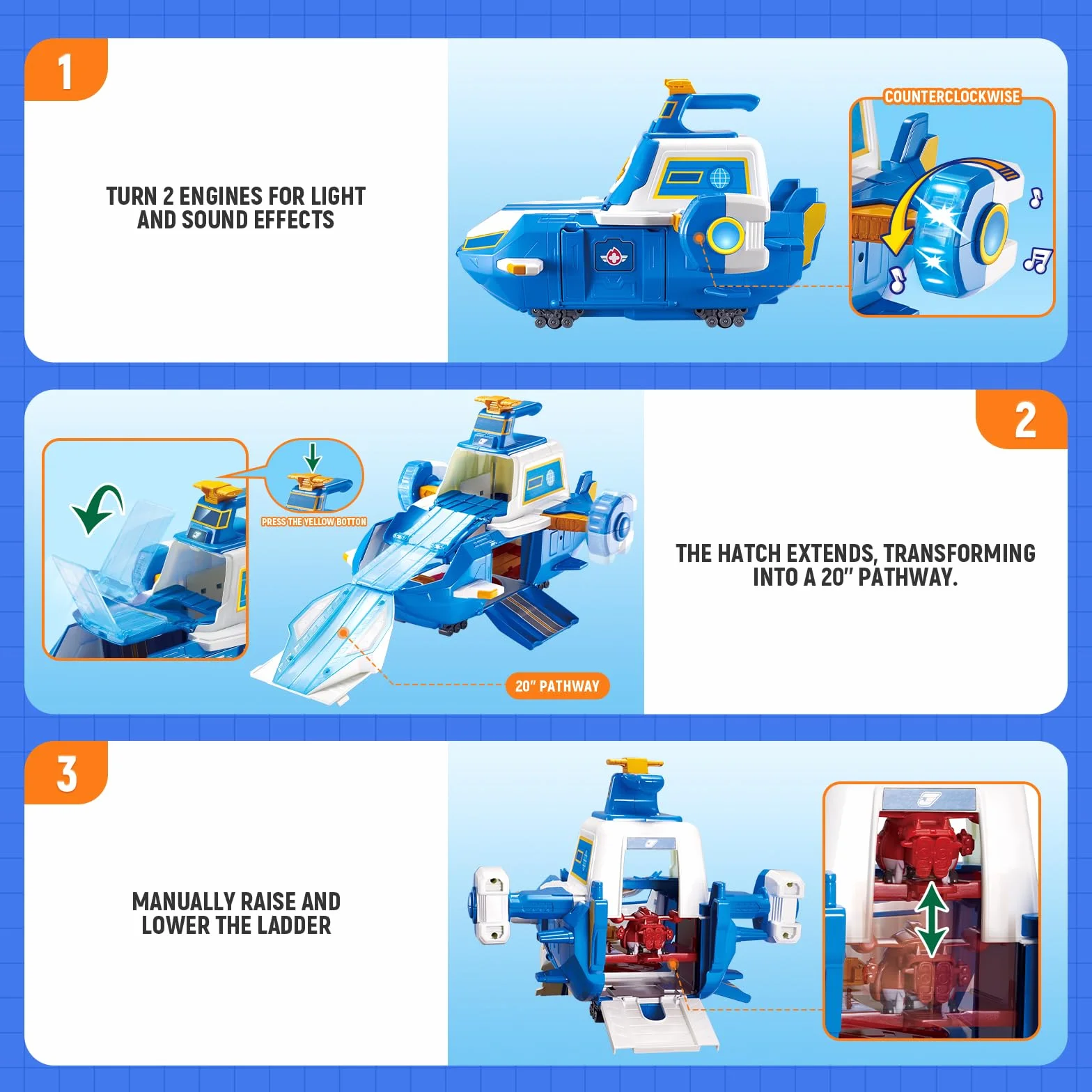 Super Wings Playset SW Aeroport World Aircraft Sezon 5 + 2 figurki TAB, zabawki dla dzieci w wieku 2, 3, 4, 5, 6, 7, 8 lat, chłopiec, dziewczynka
