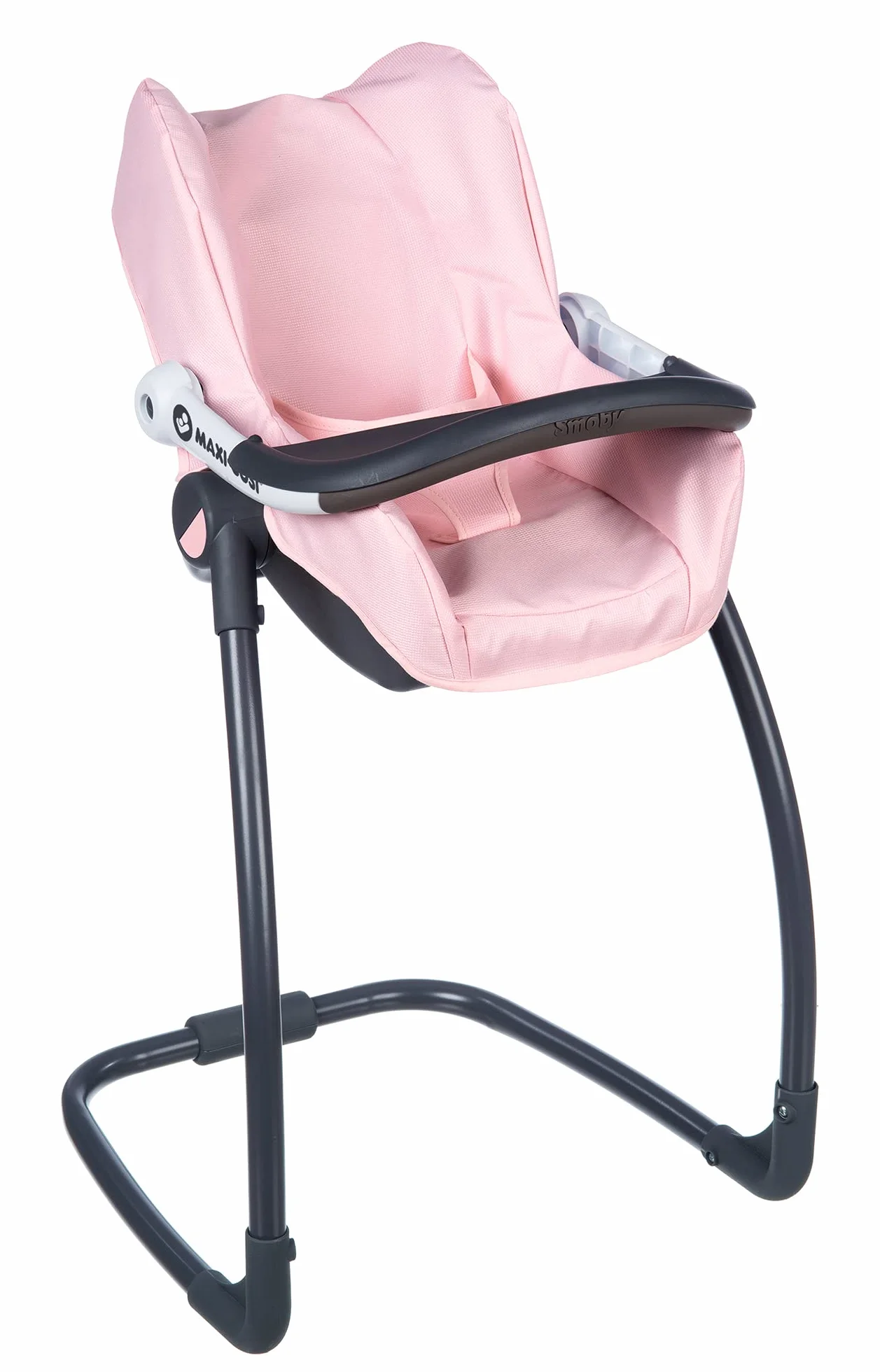 Smoby Maxi-Cosi krzesełko dla lalek 3 w 1 – dla lalek do 42 cm; do fotelika dziecięcego; fotelika samochodowego; huśtawki; akcesoria dla dzieci od 3 lat; różowe