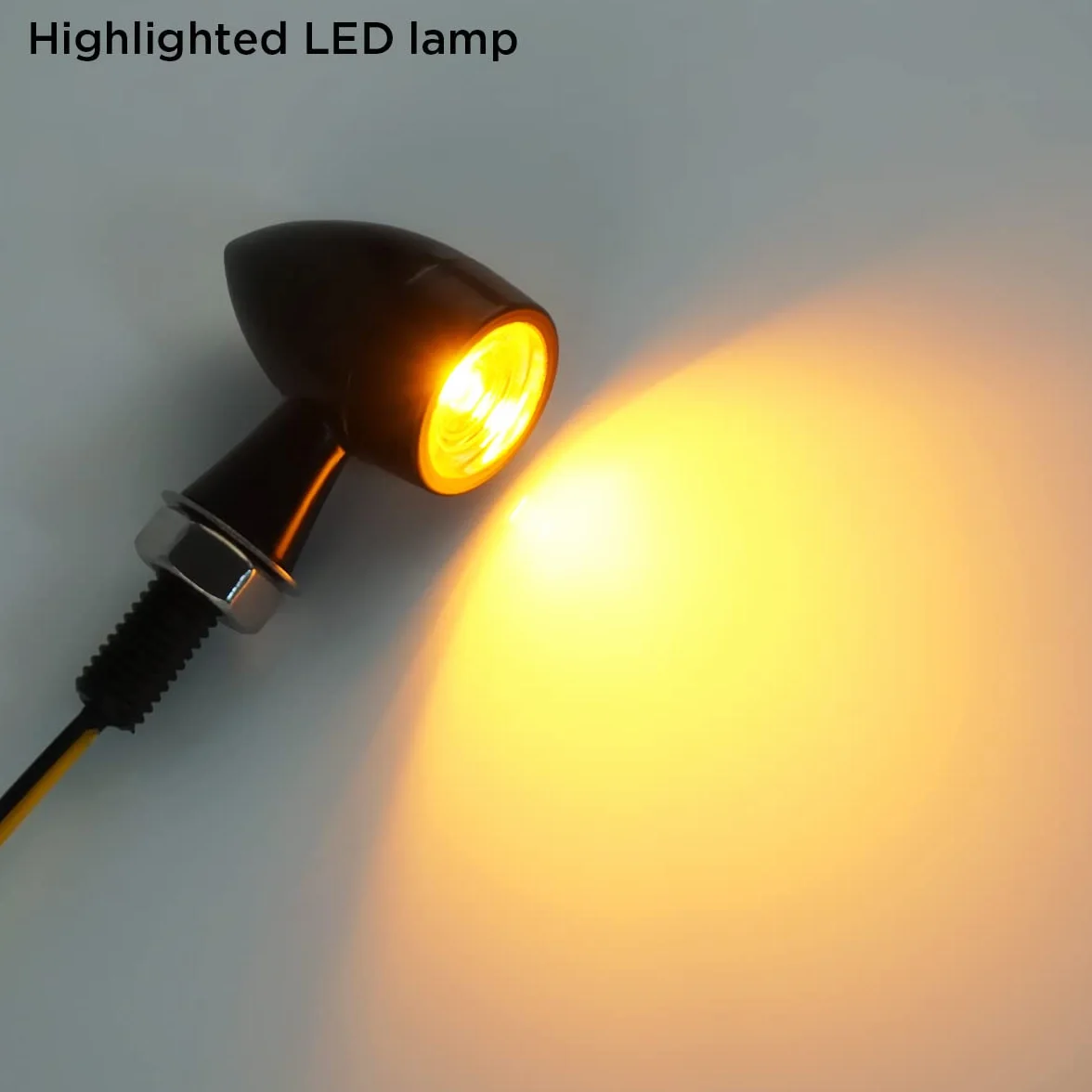 evermotor Uniwersalne 12V 2 sztuki E24 Mini kierunkowskazy LED do motocykla, Bullet stop cynku odlewany precyzyjnie IP67 wodoszczelne E sprawdzone