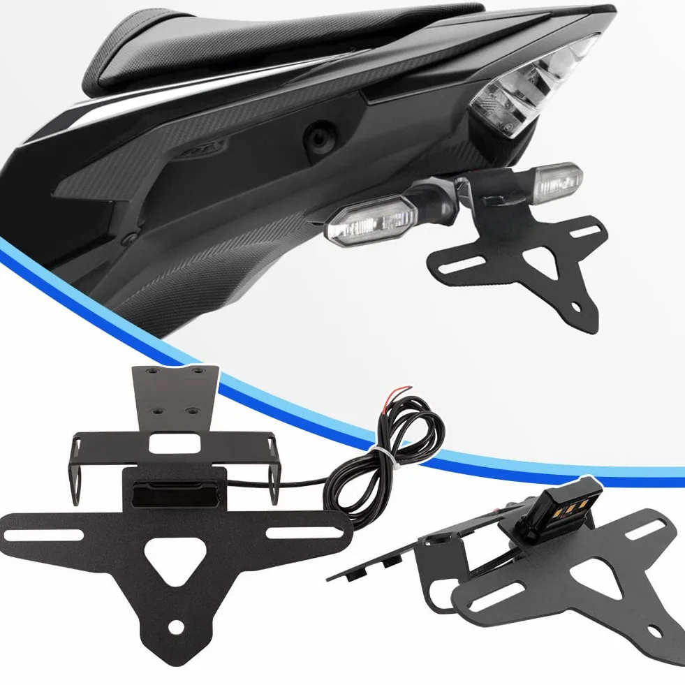 Tylna tablica rejestracyjna motocykla z oświetleniem LED kompatybilna z H-Onda CBR500R CBR 500 R CBR 500R CBR-500-R 2019 2020 2021 2022 2023 Fender Eliminator Zestaw tablicy rejestracyjnej