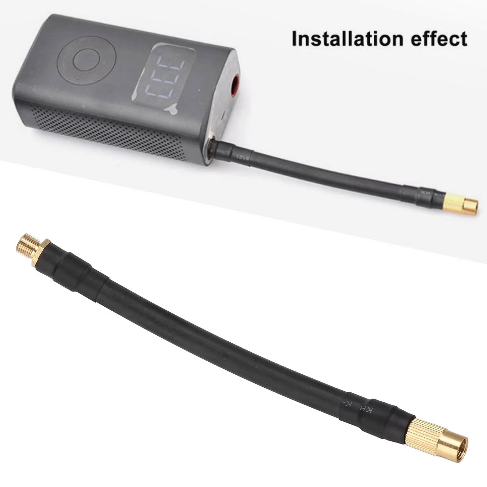 Wąż Gumowy do Pompowania Opon, Akozon 6,3 Cala Wąż Przedłużający do Pompowania Opon Rurka Pompy Powietrza Zamiennik dla Motocykla Motocyklowego Xiaomi Electric Inflator