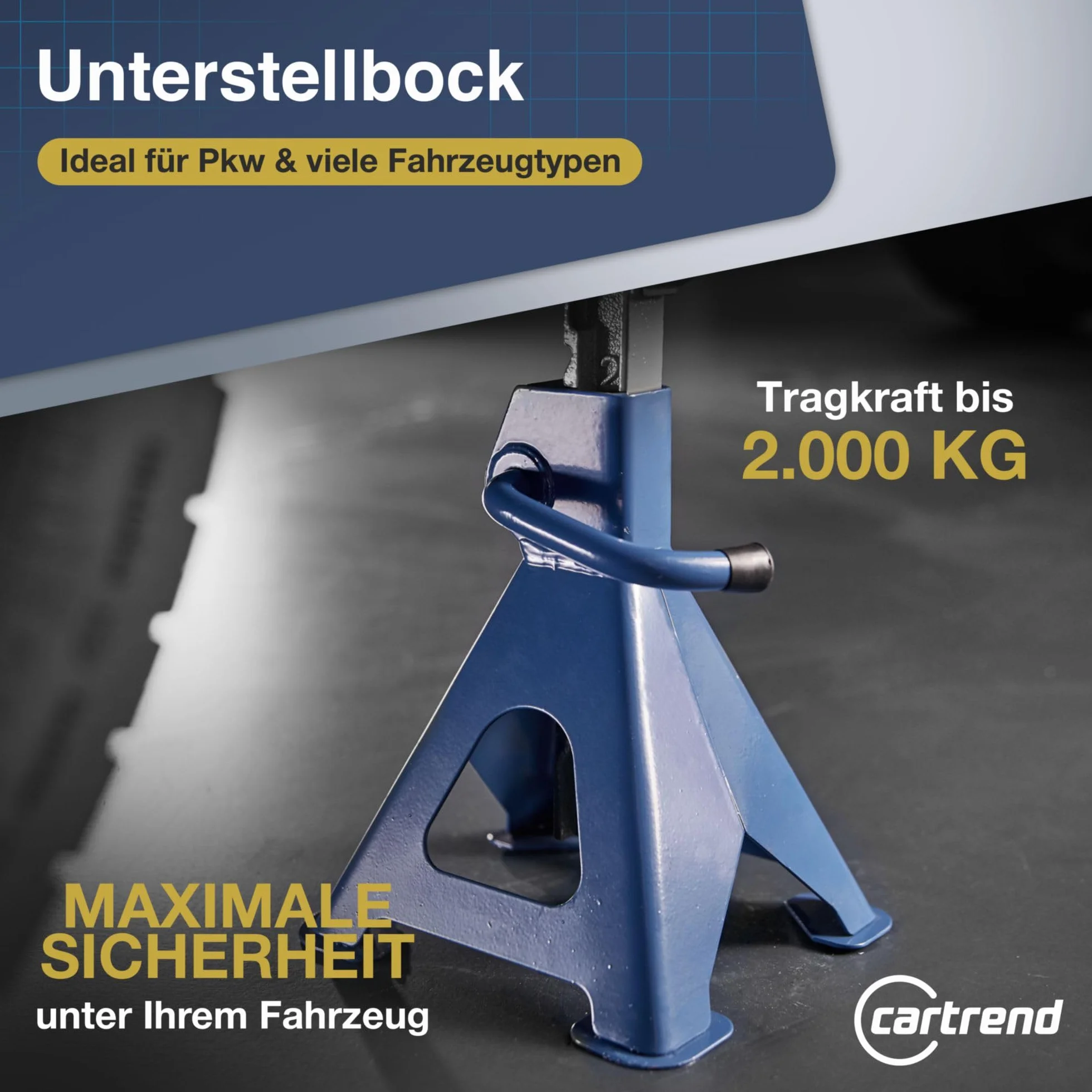 CARTREND Stojak 2 tony Regulacja wysokości 256-411 mm