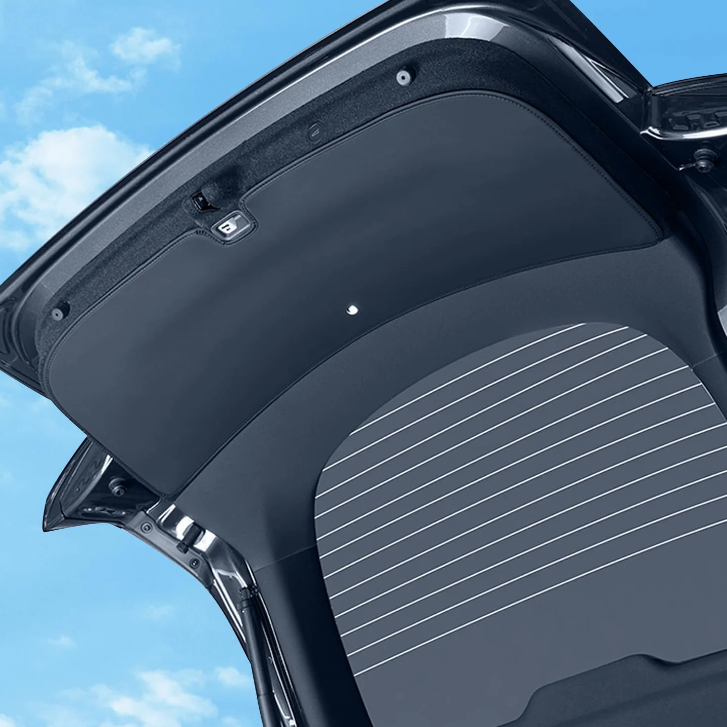 TOPABYTE Mata do tylnej klapy bagażnika do Tesla Model Y Juniper 2025, czarna skórzana podkładka ochronna na bagażnik, mata ochronna na każdą pogodę, wkładki do drzwi wewnętrznych, akcesoria