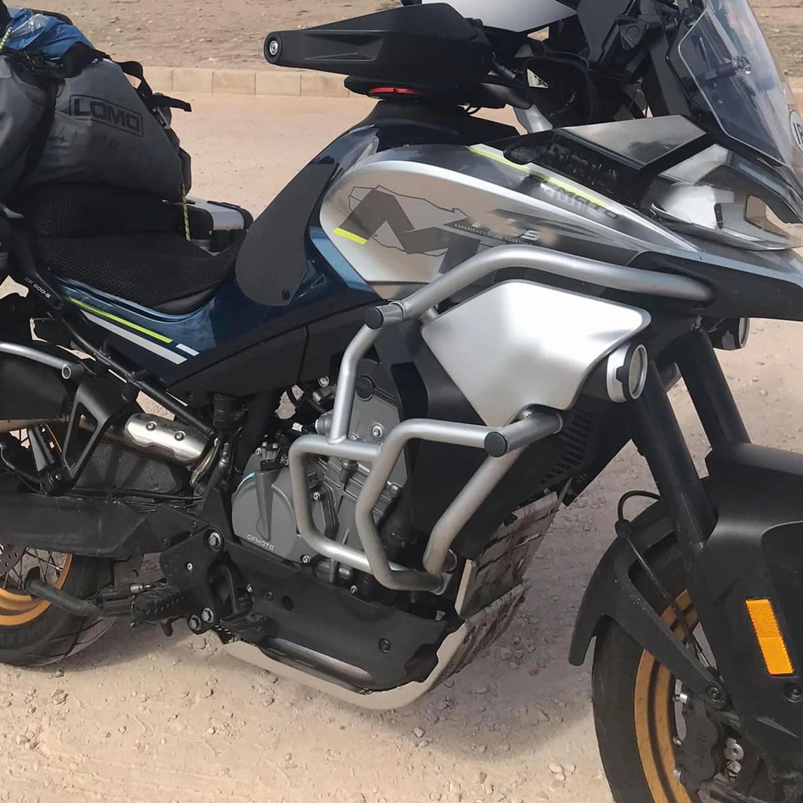 Kołki do autostrady silnika, stalowe motocyklowe, osłona zderzaka, srebrne, pasują do CFMOTO CF MOTO 800MT 800 MT, akcesoria 2021, 2022, 2023, 2024, srebrne