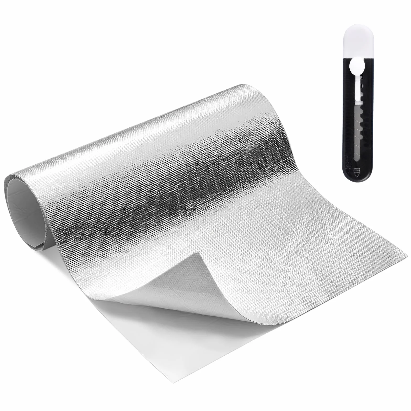 Aluminiowa mata izolacyjna 60x200 cm samoprzylepna z włókna szklanego osłona termiczna