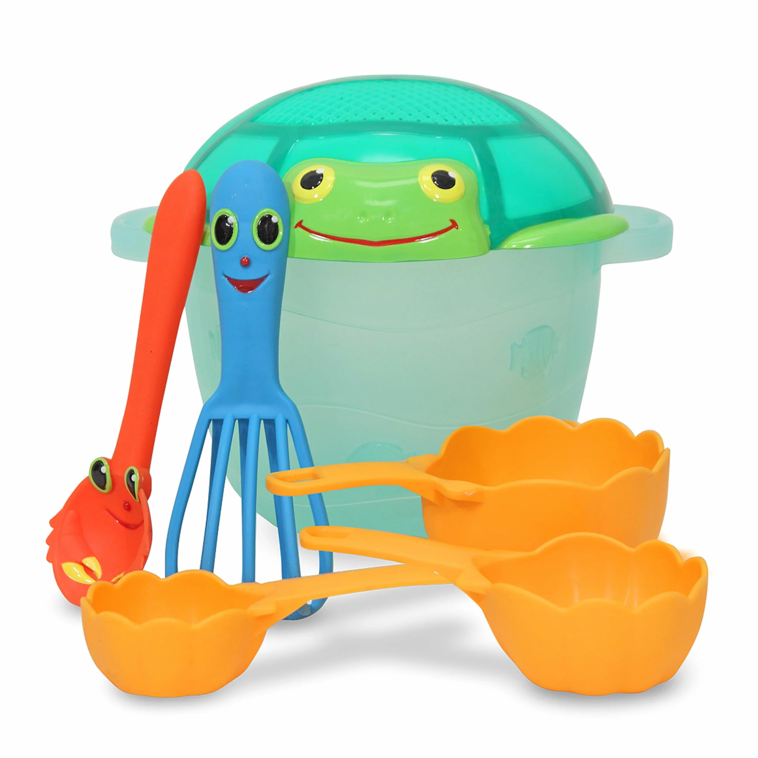 Melissa & Doug Zestaw do pieczenia z motywem nadmorskiego Sidekicks | zabawka plażowa | zabawa w piasku | 3+ | prezent dla chłopca lub dziewczynki