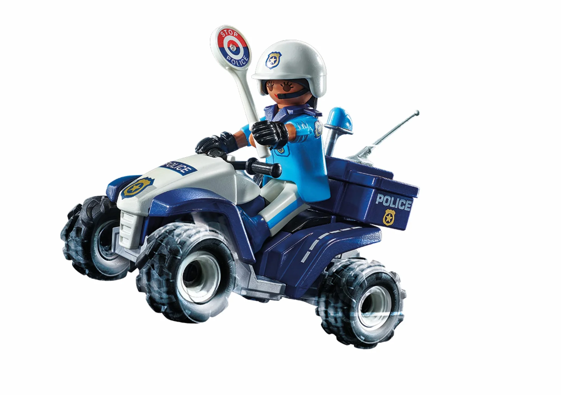 PLAYMOBIL City Action 71092 Policyjny Speed Quad, wyposażony w napęd wsteczny, od 4 lat