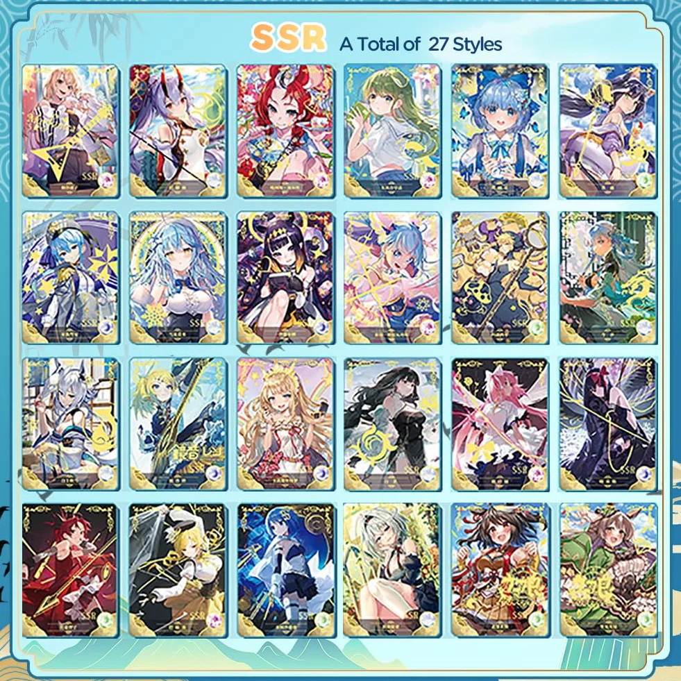 Goddess Story Waifu Cards 2YUAN14, pudełko na karty kolekcjonerskie anime, postaci z gry Erogenous Girl Goddess Cards (2-14 10 opakowań)