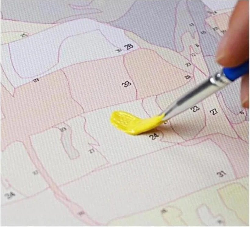 Nowe malowanie według numerów, dla dorosłych, dzieci, kwiat konwalii, DIY, cyfrowe malowanie według numerów, zestawy na płótnie, sztuka ścienna, krajobraz, 40 x 50 cm, bez ramy