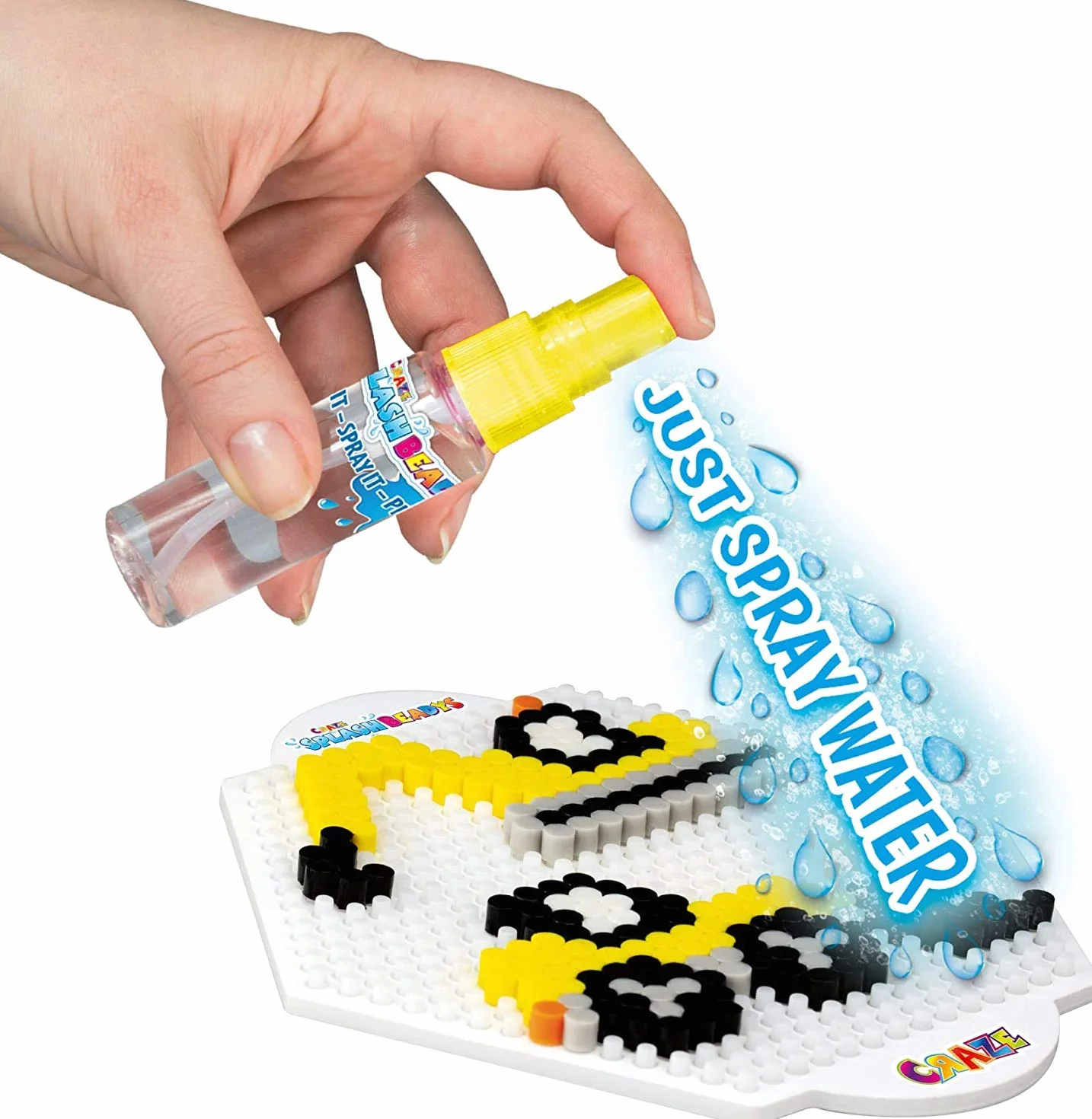 Craze Splash Beadys perły wodne, różne kształty, kolorowe perły wodne, rzemiosło dziecięce, nie wymaga prasowania, różne wzory (opakowanie może się różnić)