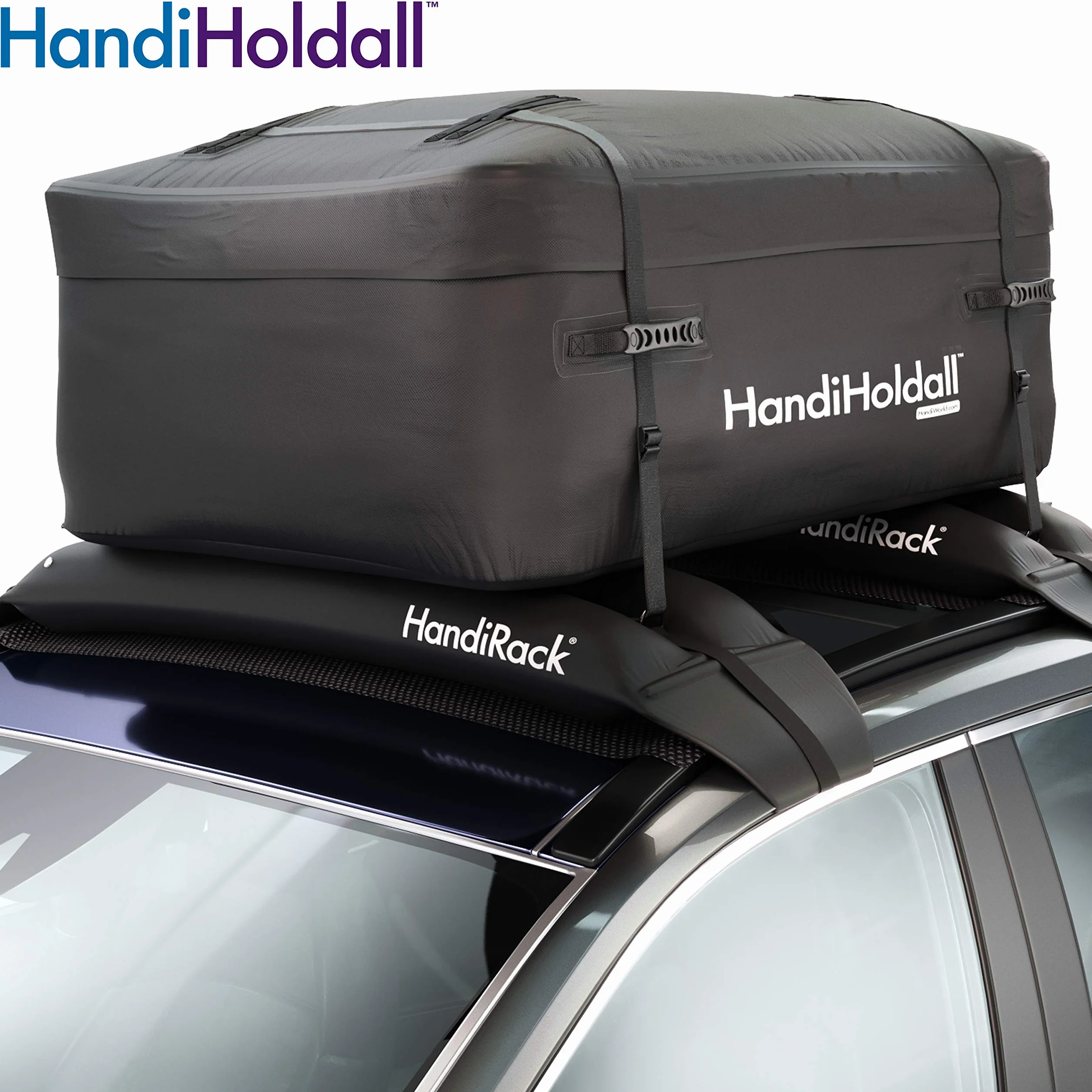 HandiWorld HandiHoldall Extra Large 400 Litres Waterproof Foldable Roof Bag Black