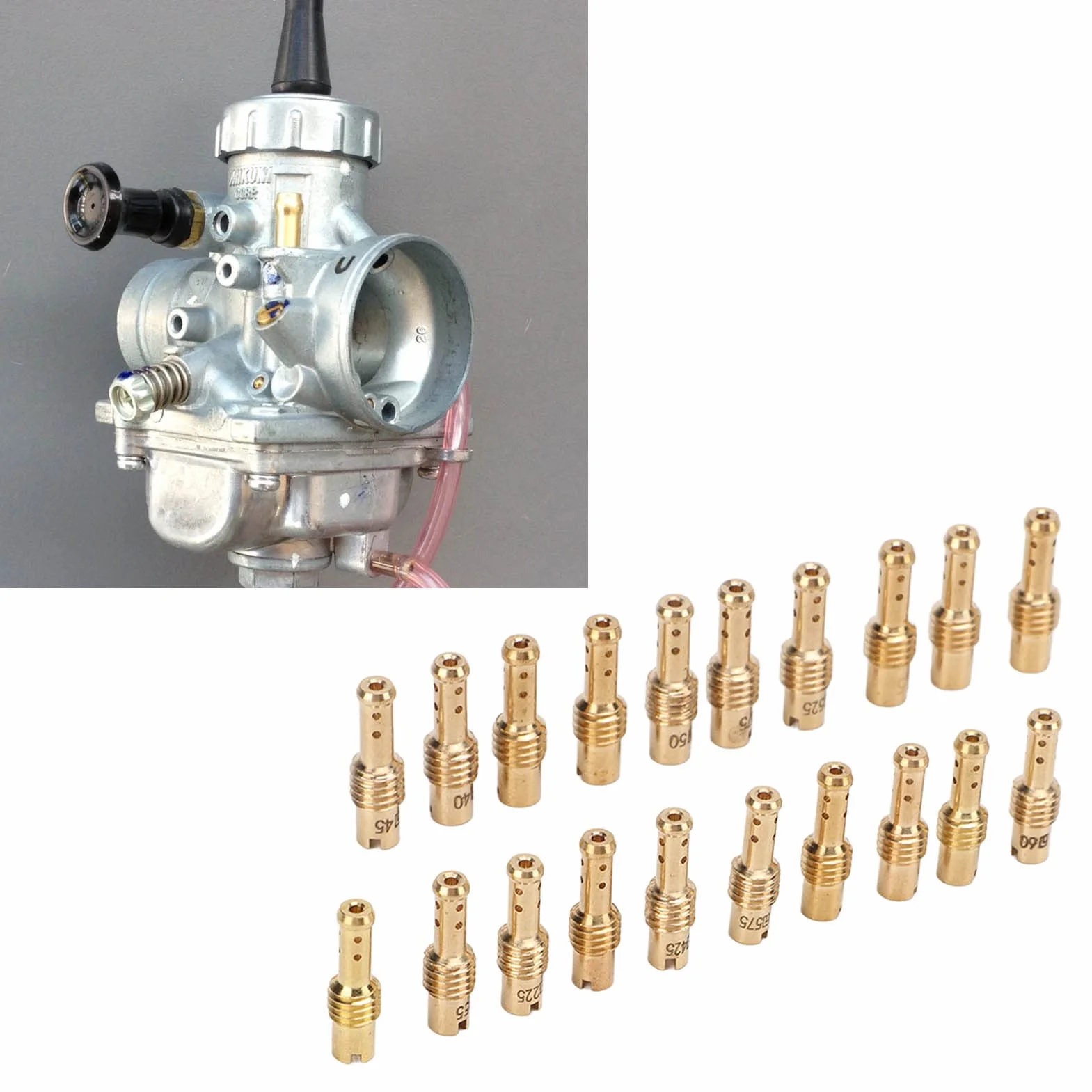 Zestaw Dysze Gaźnika Motocyklowego Slow Pilot Jet 12.5-60 Metal Zamiennik dla VM TM TMX