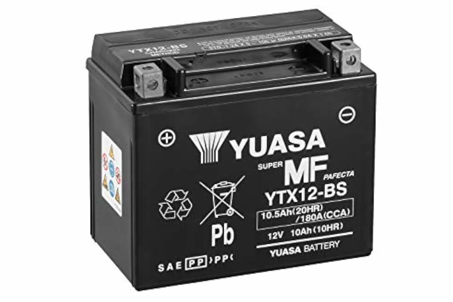 Yuasa YTX12 12V 180 CCA bezobsługowy akumulator motocyklowy VRLA AGM