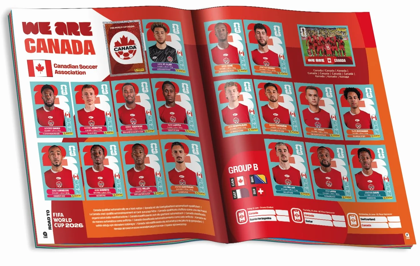 Panini FIFA World Cup 2026 album z naklejkami, wielokolorowy