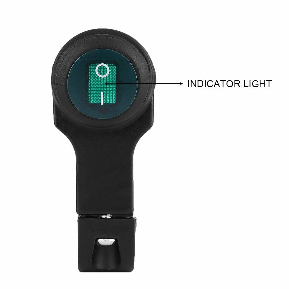 Przełącznik na kierownicę motocykla 22mm wodoodporny 12V