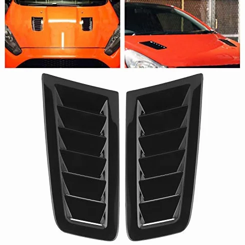 GOTOTOP Odpowietrzanie maski samochodowej ABS 2 sztuki uniwersalna szufla do Focus RS MK2