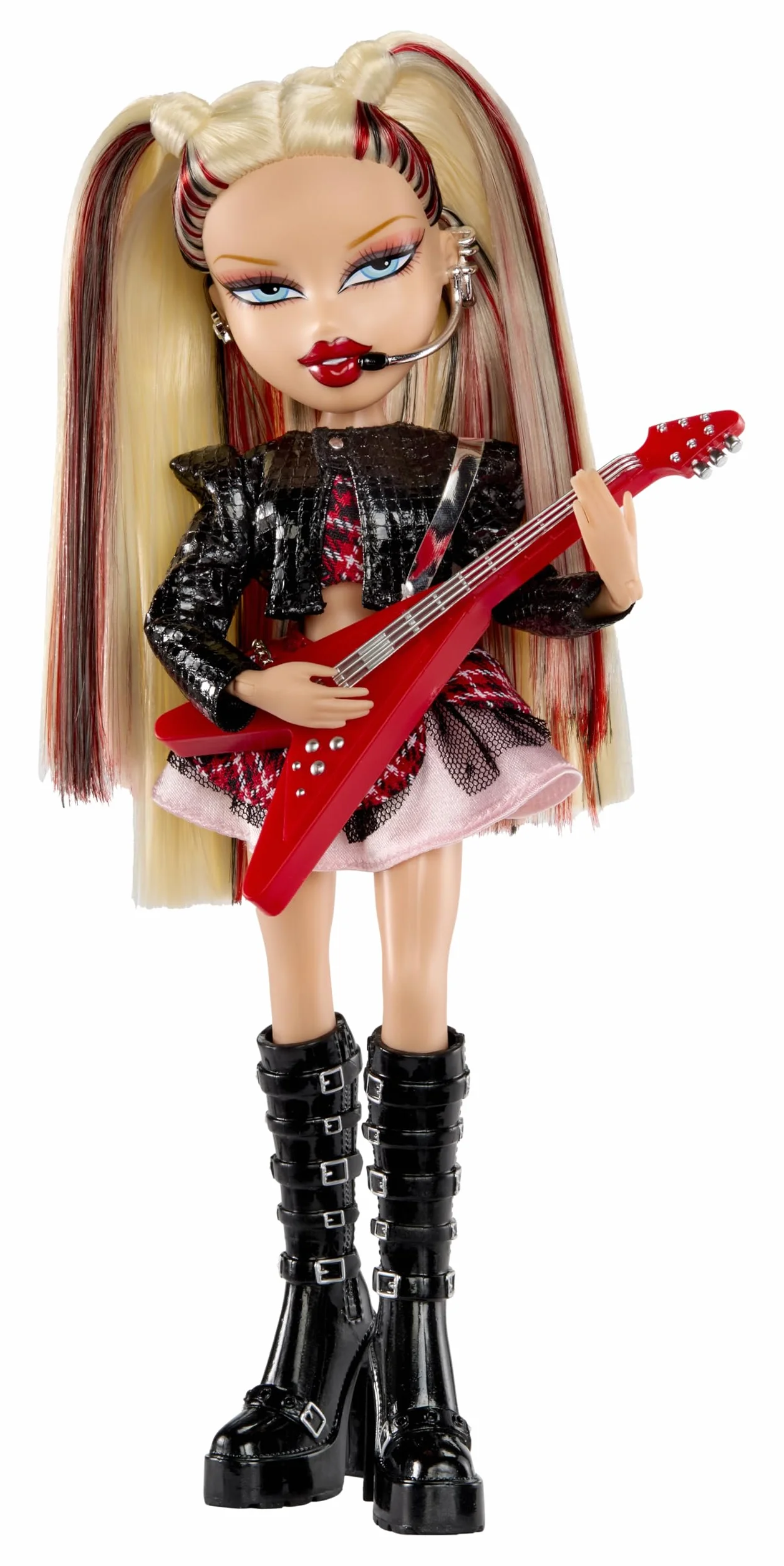 Bratz Pop Starz Cloe - Modna Lalka z Kolekcjonerskim wisiorkiem, Strojem i Akcesoriami Muzycznymi