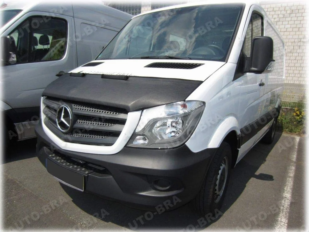 AB-00317 Bra samochodowy Bra kompatybilny z MB Mercedes-Benz Sprinter W906 rok produkcji 2013-2018 osłona przed uderzeniami kamieni Tuning Bonnet Bra Benz