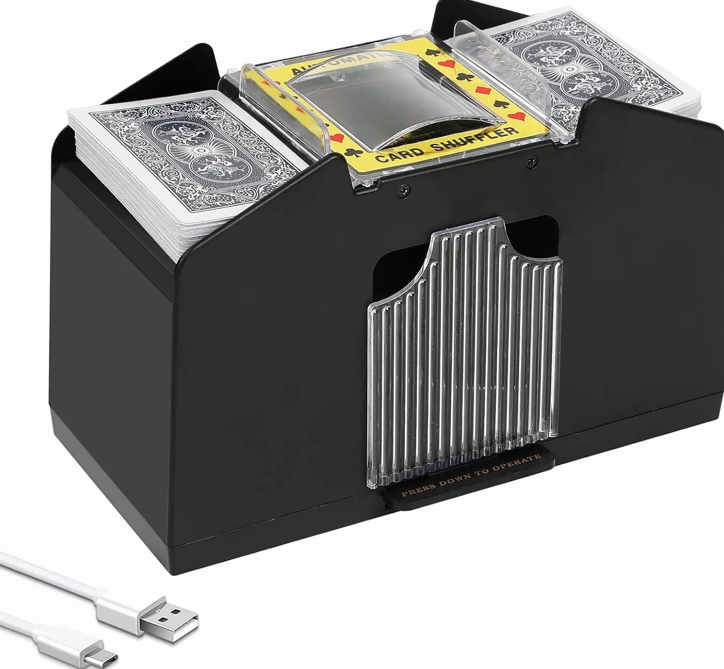 Ni-SHEN Automatyczny mikser kart USB z 4 grami, na rodzinne przyjęcie, poker/blackjack/UNO