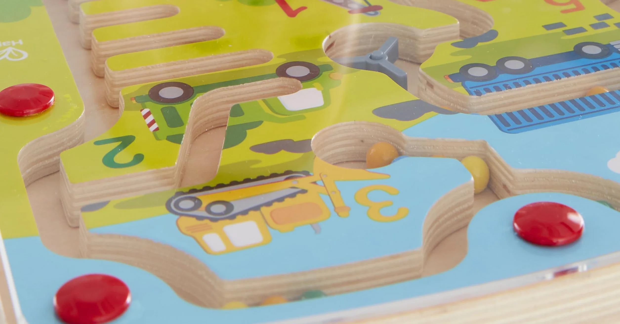 Hape E1713 Wooden Construction & Number Magnetic Maze