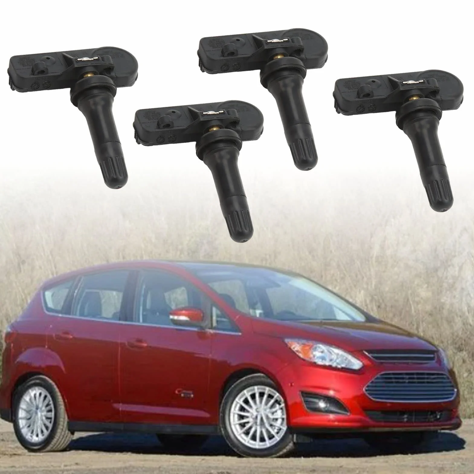 4 sztuk czujnik TPMS pasuje do Ford Lincoln Mercury, F150 F250 F350 Mustang Fusion Escape Focus Explorer czujniki ciśnienia w oponach wymień