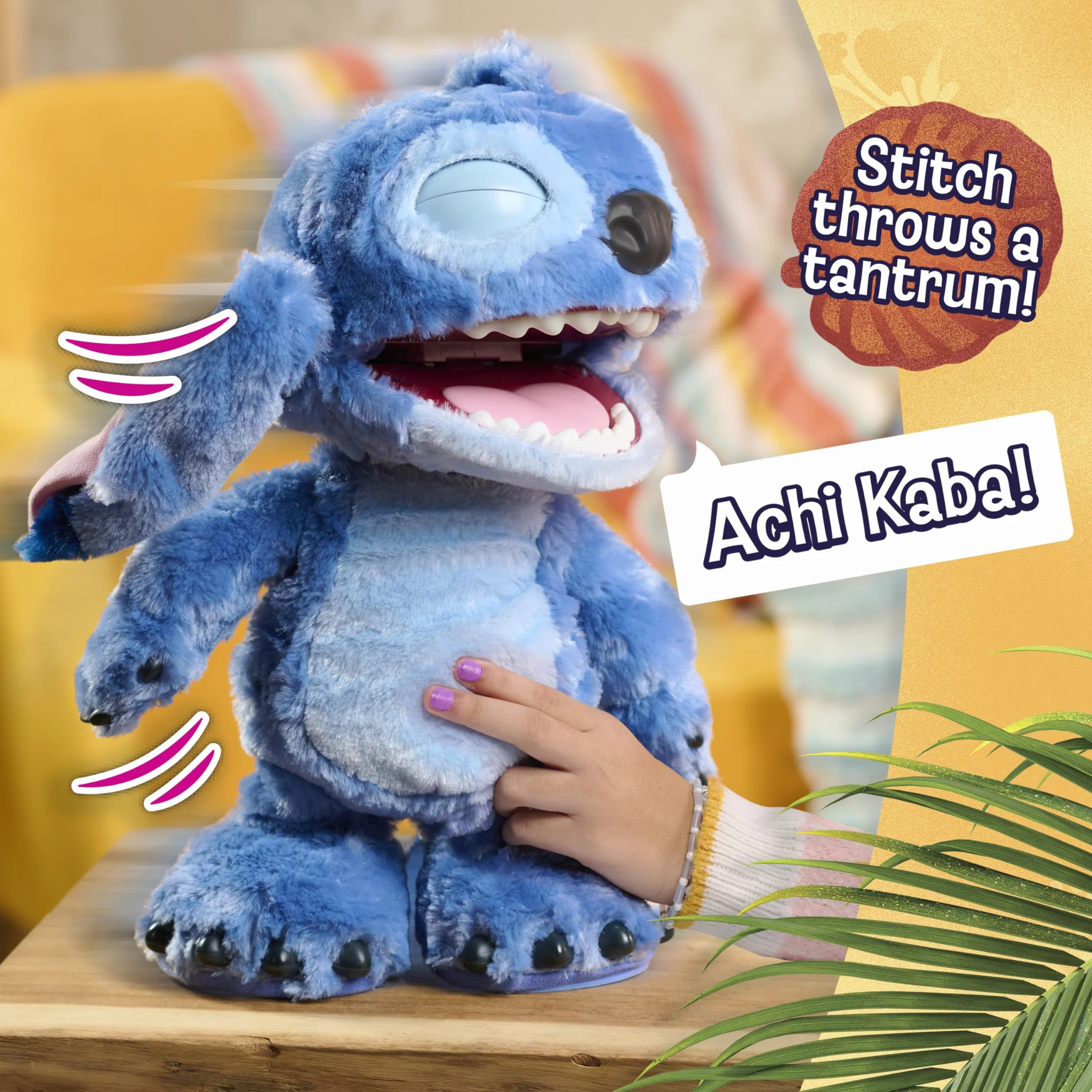 Disney Ultimate Stitch Interactive 17" Plush Toy, 100+ Sounds & Reactions, Inspired by Disney’s Live-Action Film, New Movie Toy for Fans, Girls, Boys, Kids 3+ by Just Play
