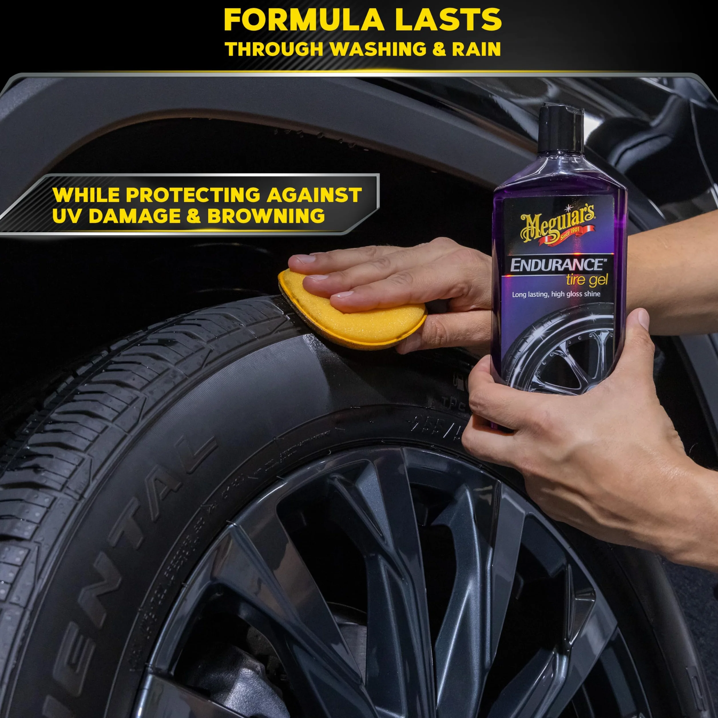 Meguiar's G7516EU Endurance High Gloss pielęgnacja opon, 473 ml