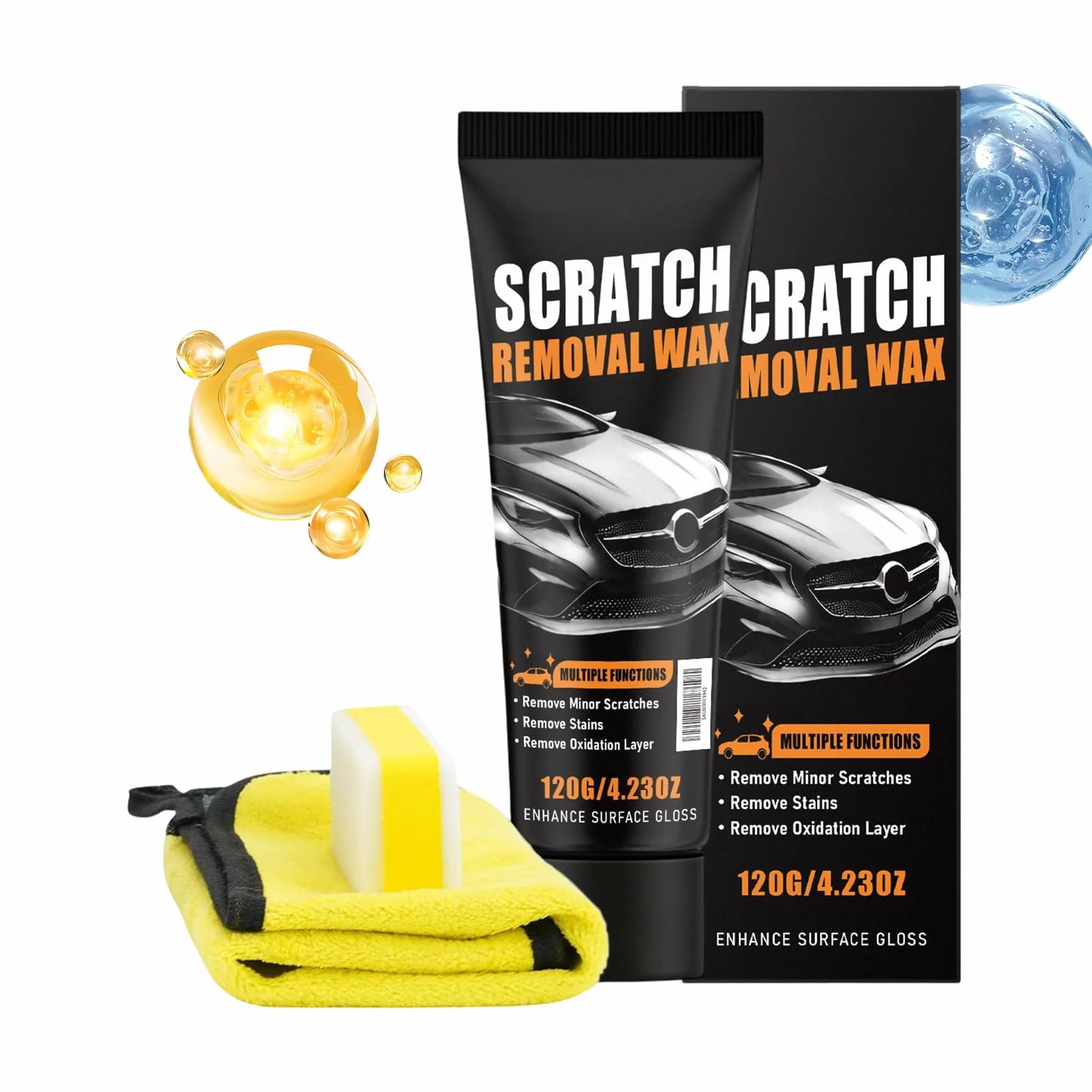 2pcs Car Scratch Remover Wax - Universal Premium Polishing Compound 20g Car Paint Repair Cream