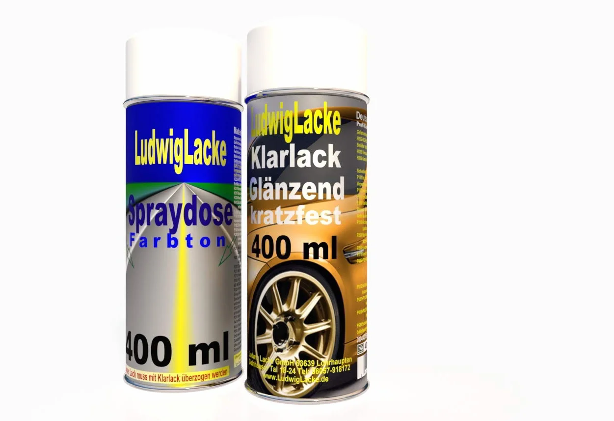 Deepblack LC9X w sprayu z bezbarwnym lakierem, kompatybilny z VW