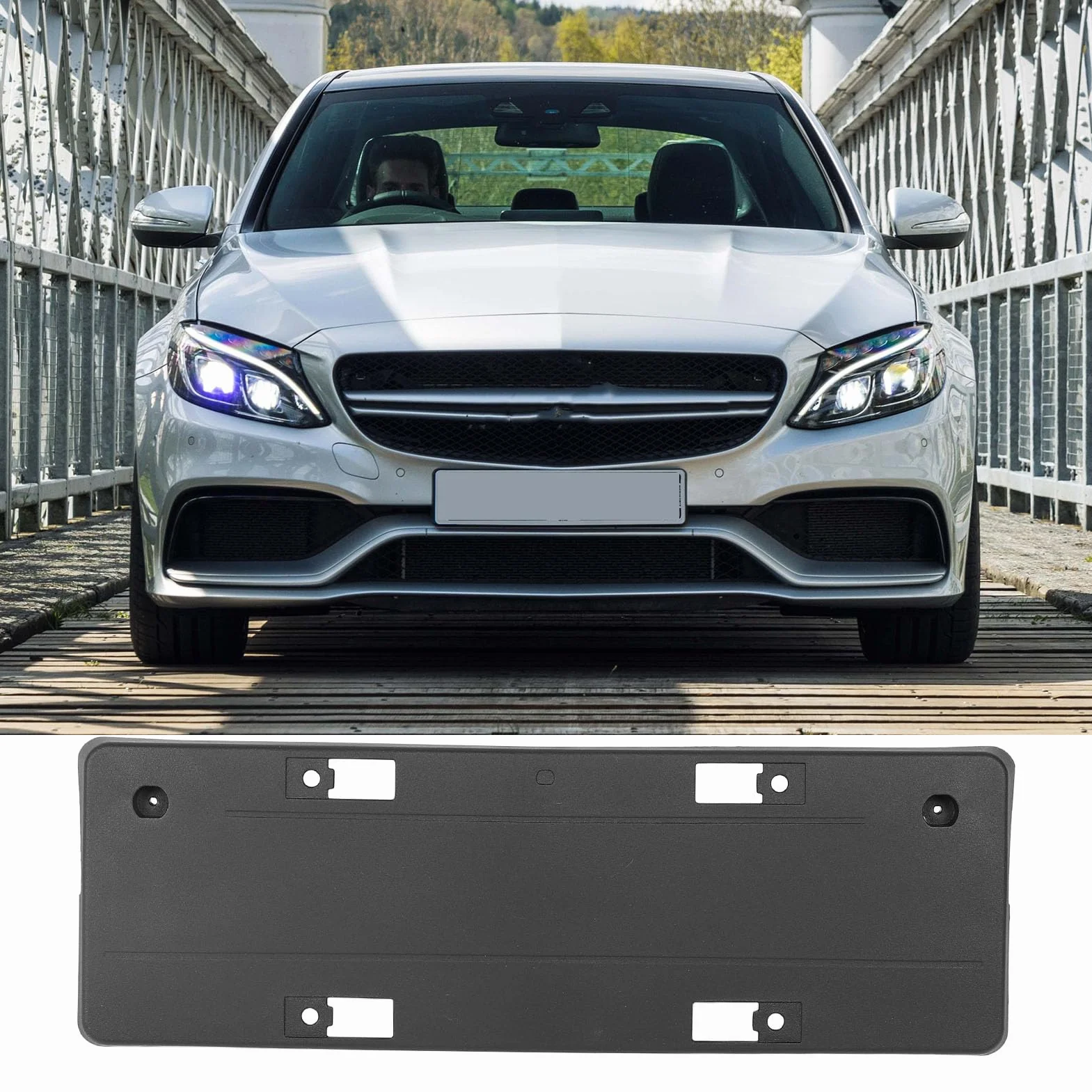Uchwyt na tablicę rejestracyjną Mercedes Klasy C W205 2015-2018 OE 2058804900