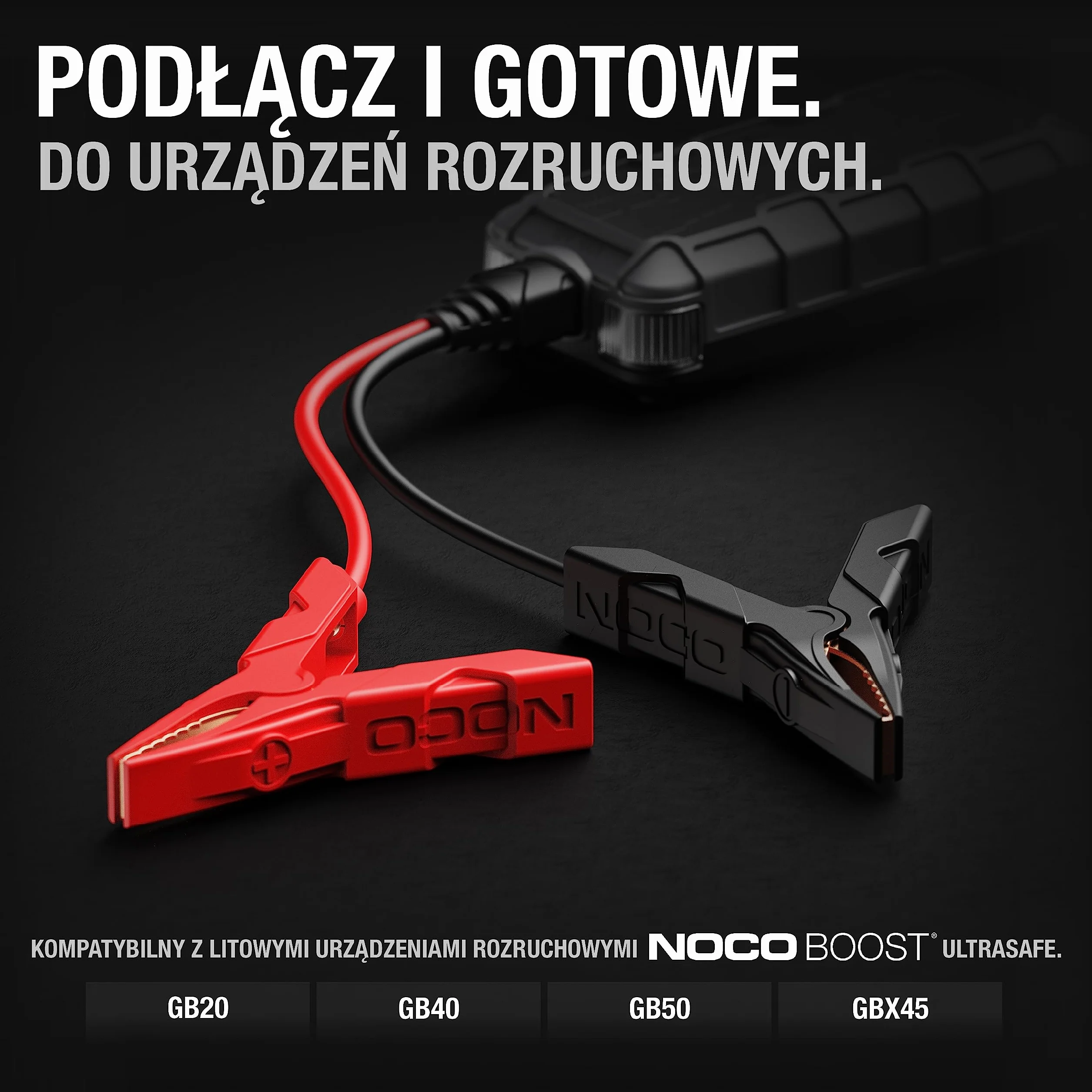 NOCO GBC003 Boost HD Precyzyjne zaciski do akumulatora do urządzeń rozruchowych UltraSafe Lithium Jump Starter: GB20, GB40, GB50, GBX45