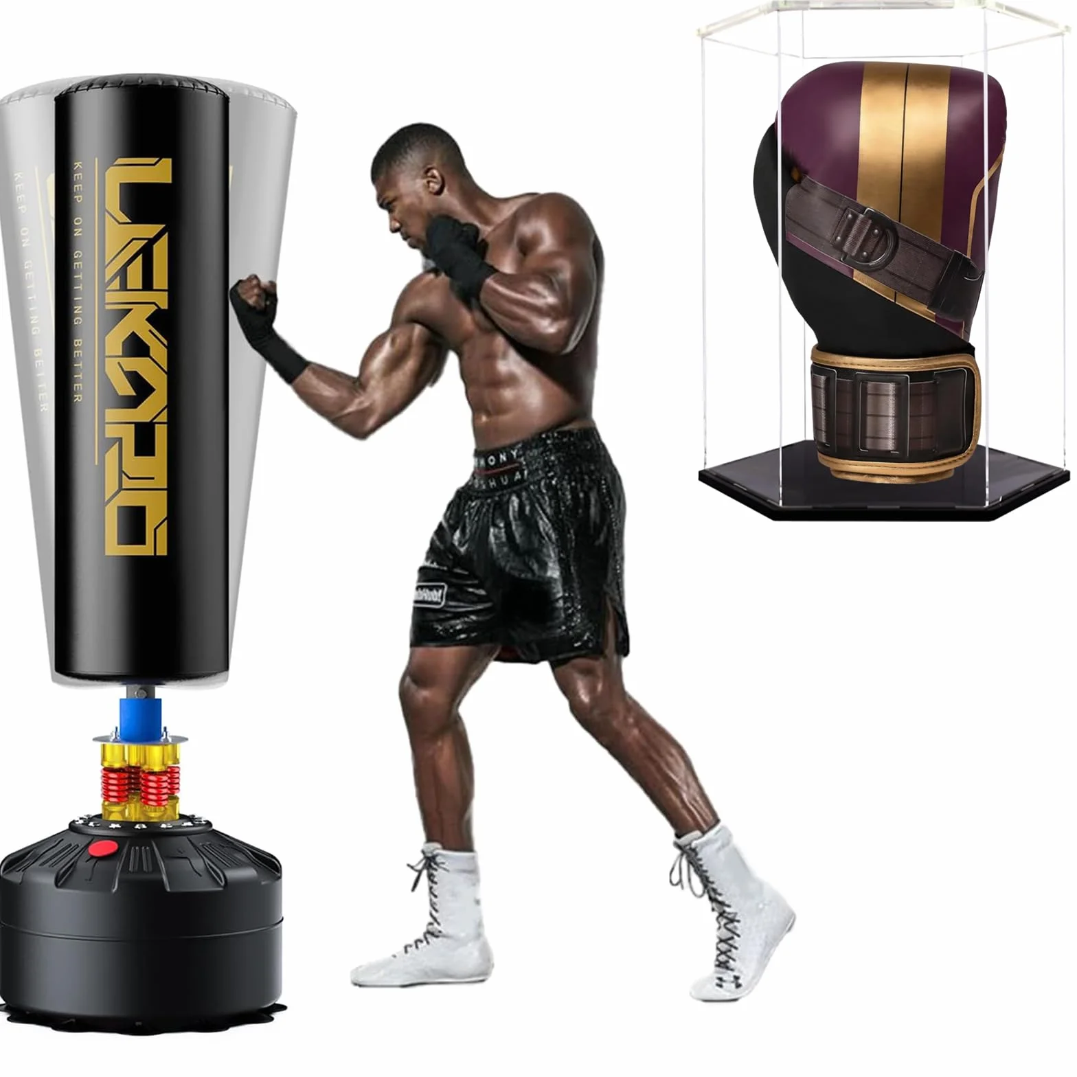 Etui na rękawiczki bokserskie, przezroczysta gablota na rękawiczki bokserskie, stojak na rękawiczki bokserskie, rękawica baseballowa, piłka nożna, do samodzielnego montażu, akrylowa gablota na