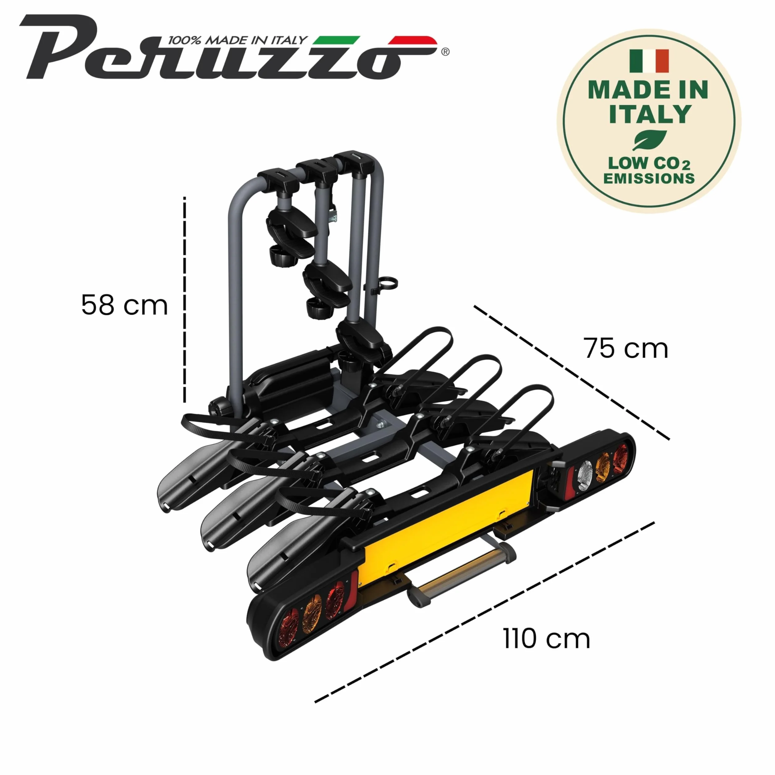 Peruzzo 708/3 Bagażnik 100 x 80 x 70 cm Czarny