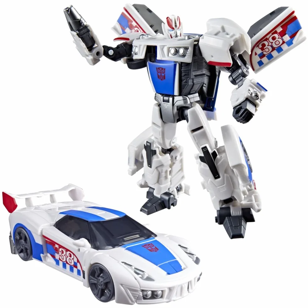 Smokescreen z kolekcji Transformers: Age of the Primes, 13-centymetrowa przekształcająca się figurka klasy Deluxe, zabawkowe roboty dla dzieci w wieku od 8 lat