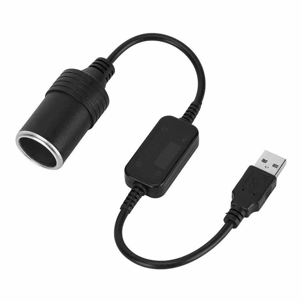 NikouAdapter do zapalniczki samochodowej 12 V na USB, konwerter 5 V do 12 V dla samochodu