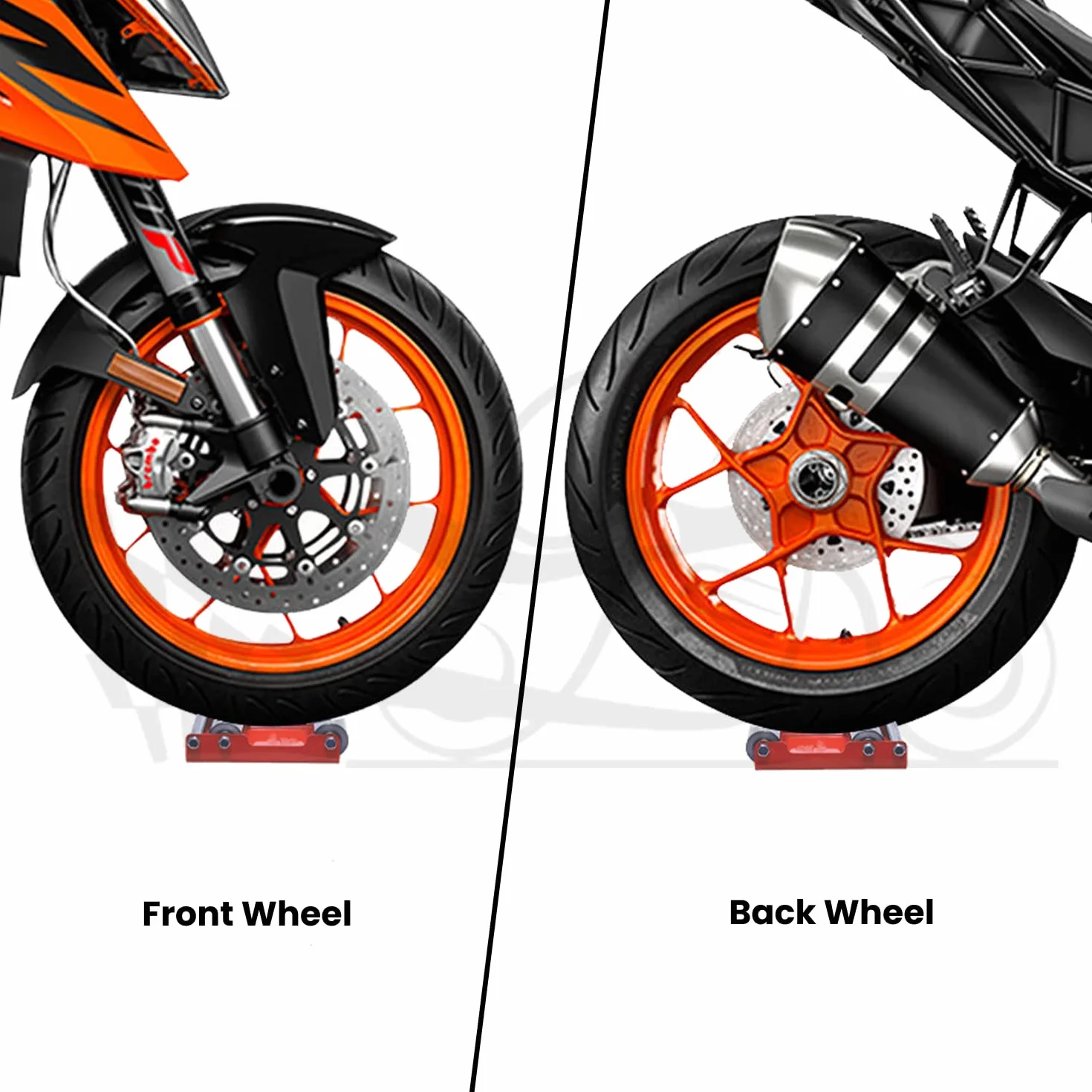 Grand Pitstop Stojak z wałkami do czyszczenia opon i smarowania łańcuchów GRoller M motocykl 220 kg szerokość opon 180 mm