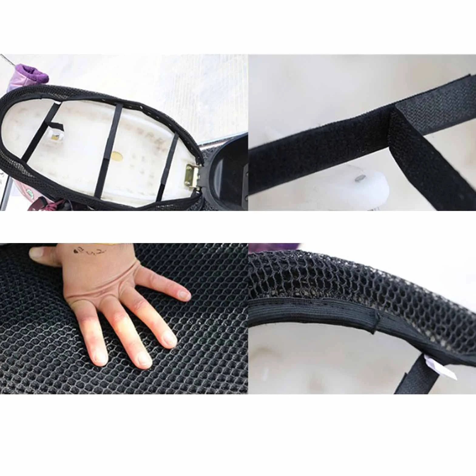 Generic Poduszka Siedziska w Sieci Motocyklowej, Motocyklowa Siatka z 3D suchą siatką 3D Szybka, Mocna Okrągła Izolacja Ciepła