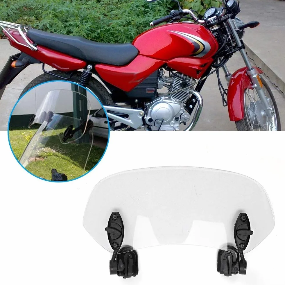 DEWIN Przedłużenie szyby motocyklowej, regulowany klips, akcesoria do szyb przednich