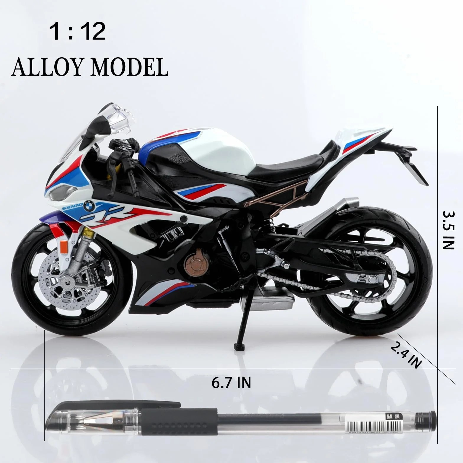 TOKAXI skala 1:12, odlew ciśnieniowy model motocykla BMW S1000R, zabawka dla chłopców i dziewczynek