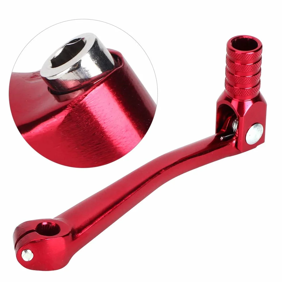 Pedał zmiany biegów motocyklowych aluminium CNC 11-14 mm składany