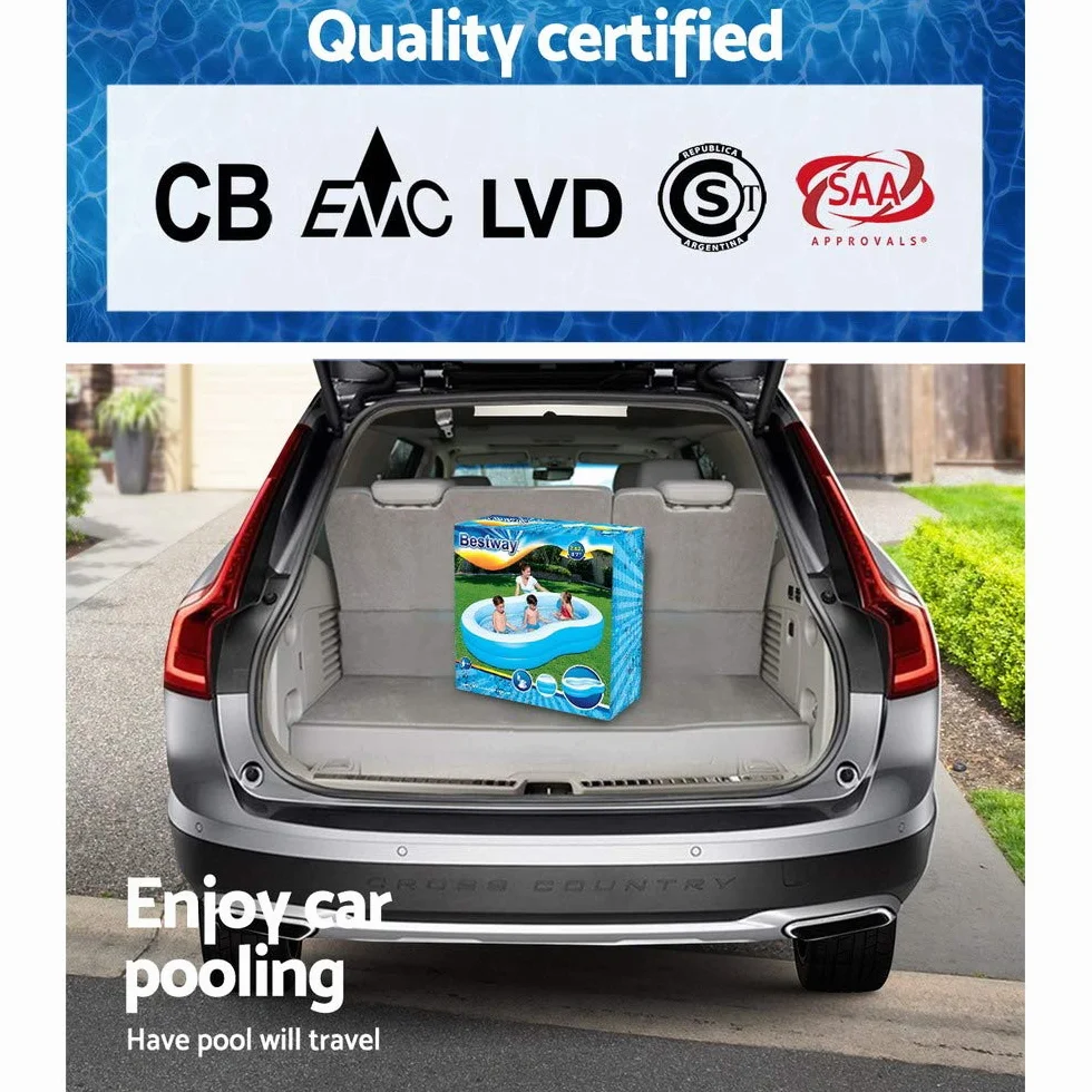 Bestway® 8'7" x 62" x 18"/2.62m x 1.57m x 46cm The Big Lagoon Family Pool