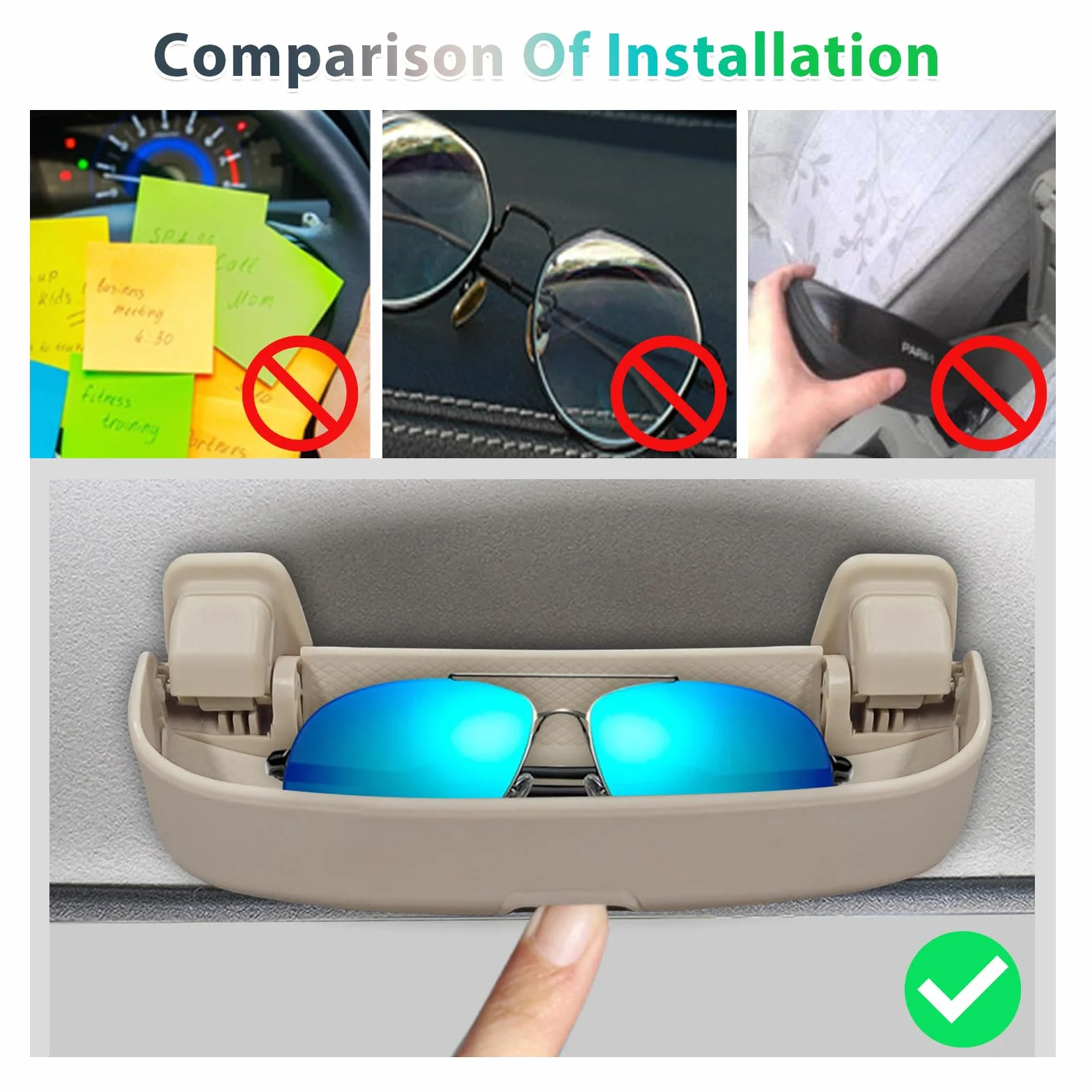 GAFAT Suzuki Jimny JB64W JB74W 2018-2023 uchwyt na okulary etui przeciwsłoneczne organizer wnętrza akcesoria