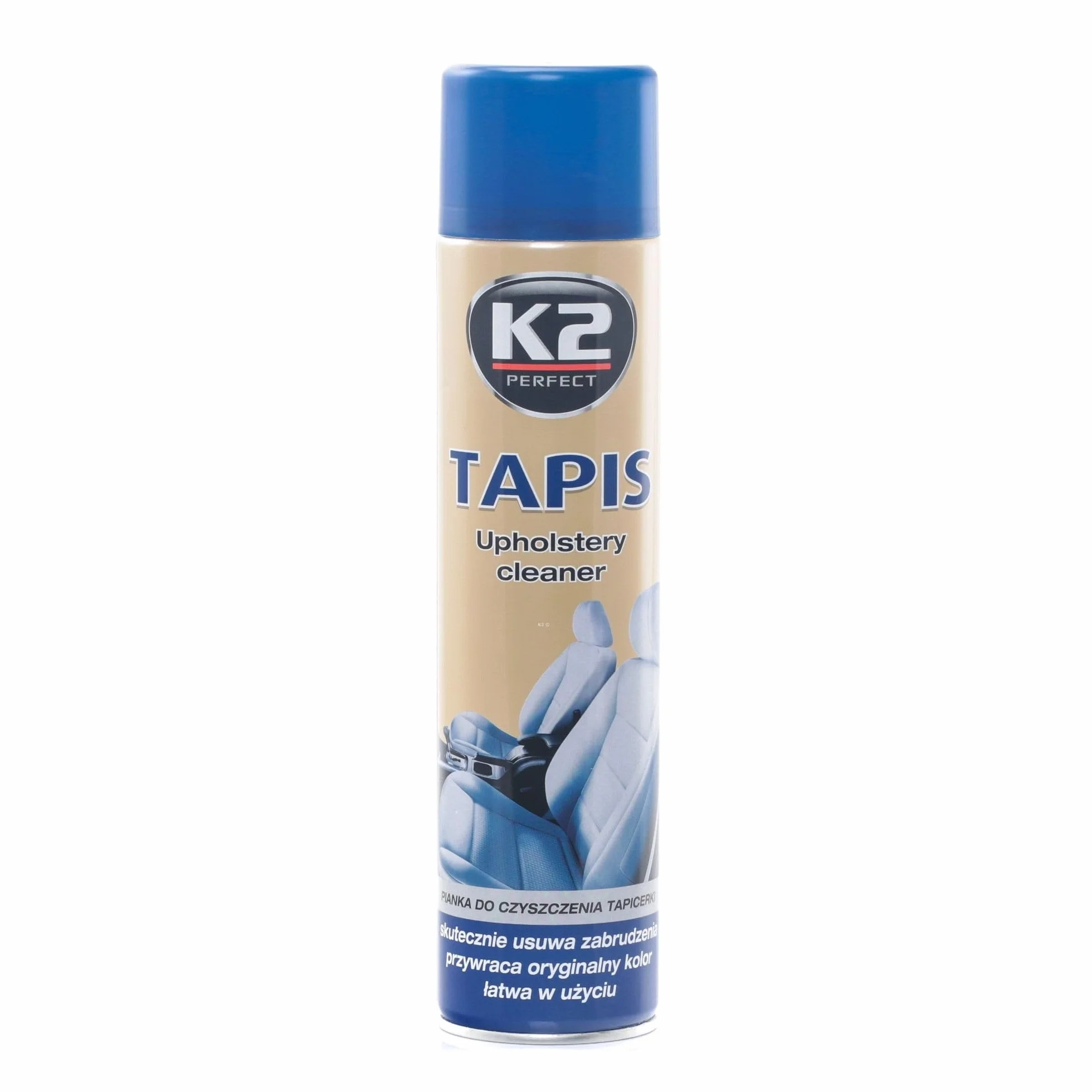 K2 Tapis – spray do czyszczenia tapicerki i tkanin, bardzo skuteczny, odplamiacz, puszka ze sprayem 600 ml