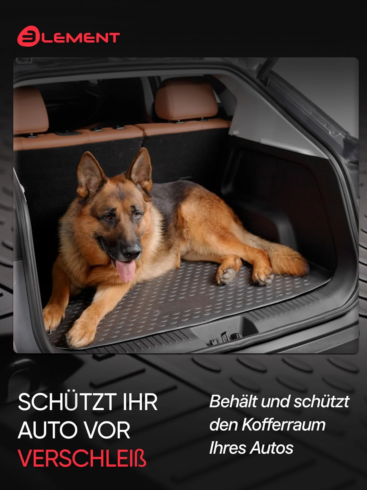 Dopasowana gumowa mata ochronna do bagażnika VOLKSWAGEN Amarok Double Cab pick-up 2010-