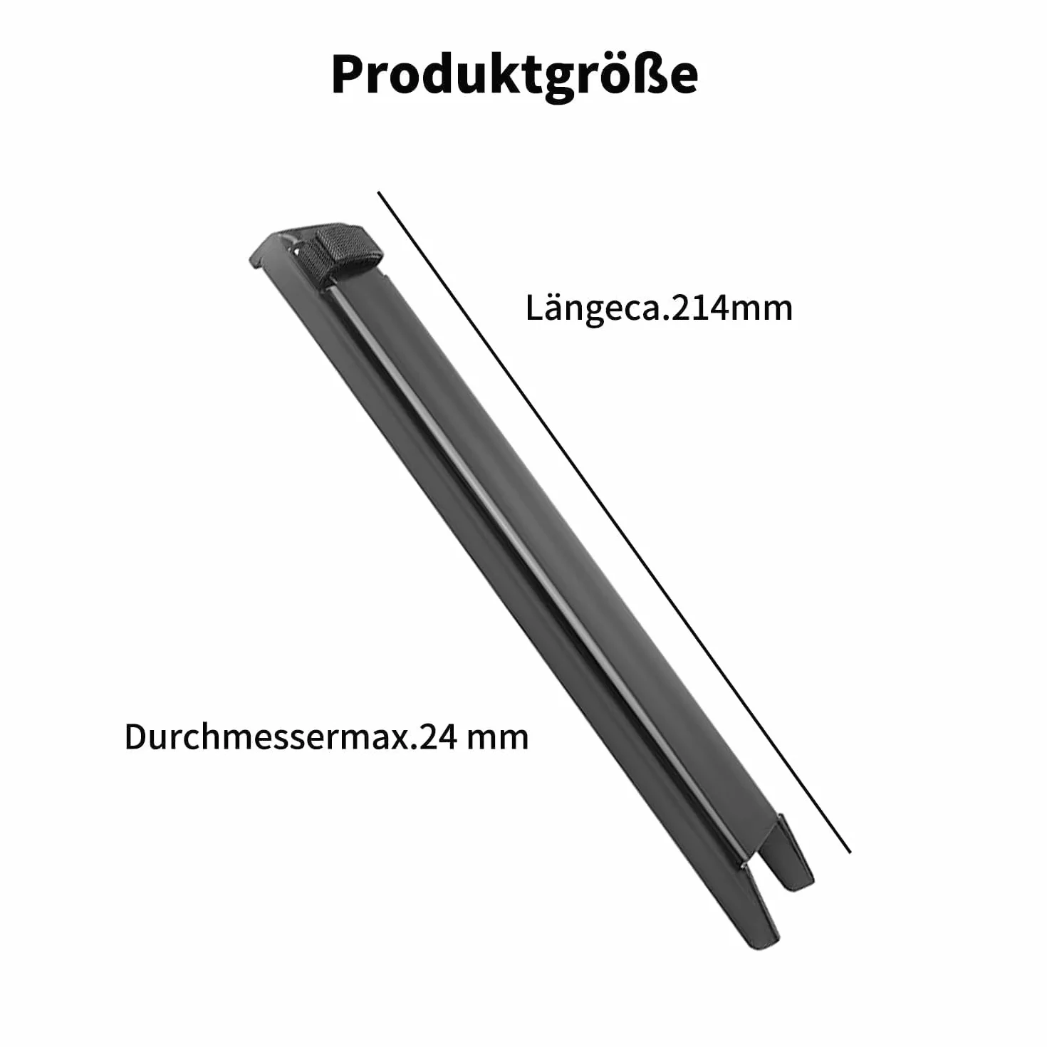 ANBOO Stojak na tylną klapę do VW Caddy T5 T6 T6.1 California, długi uchwyt