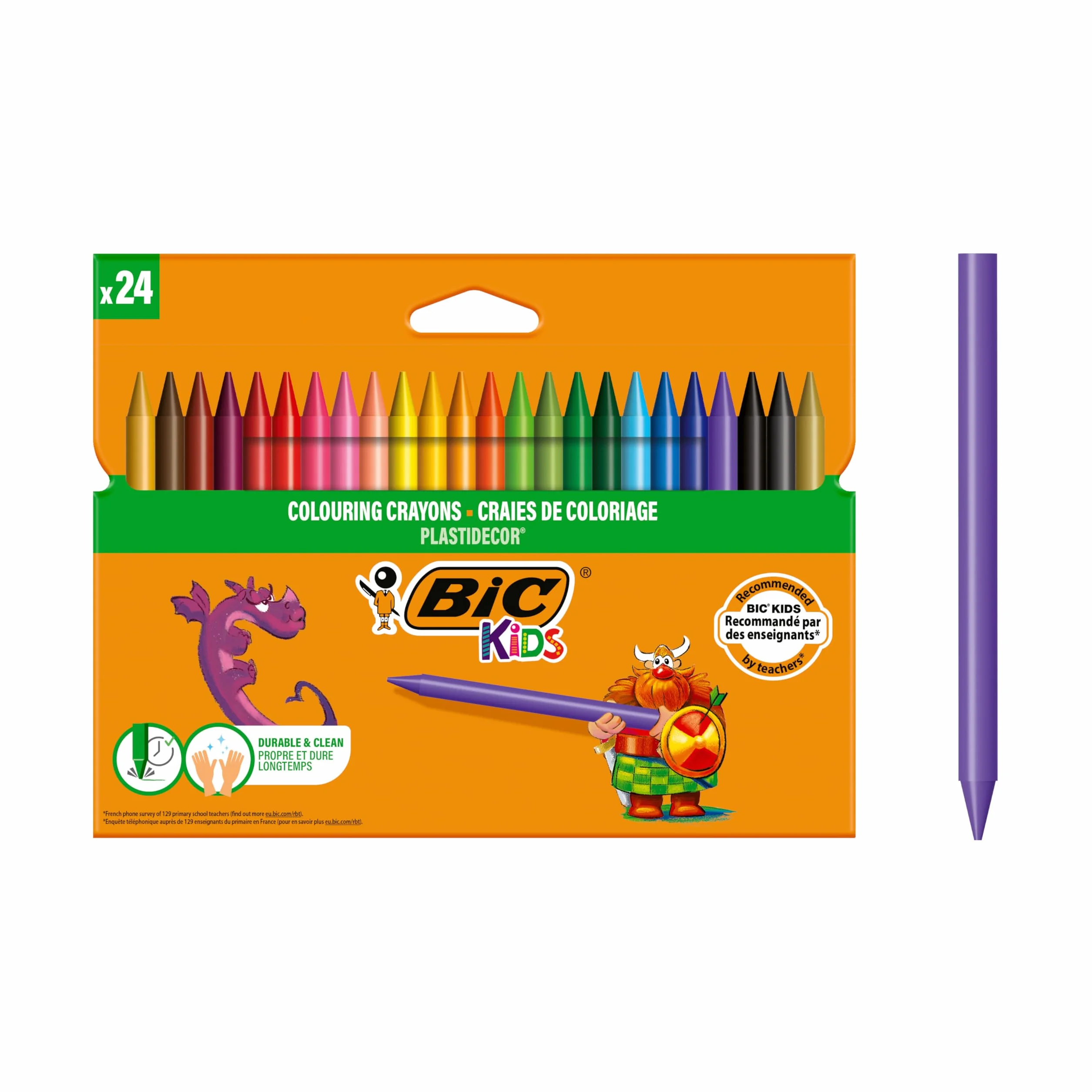 BIC Kids Plastidecor Kredki świecowe Pudełko 24szt