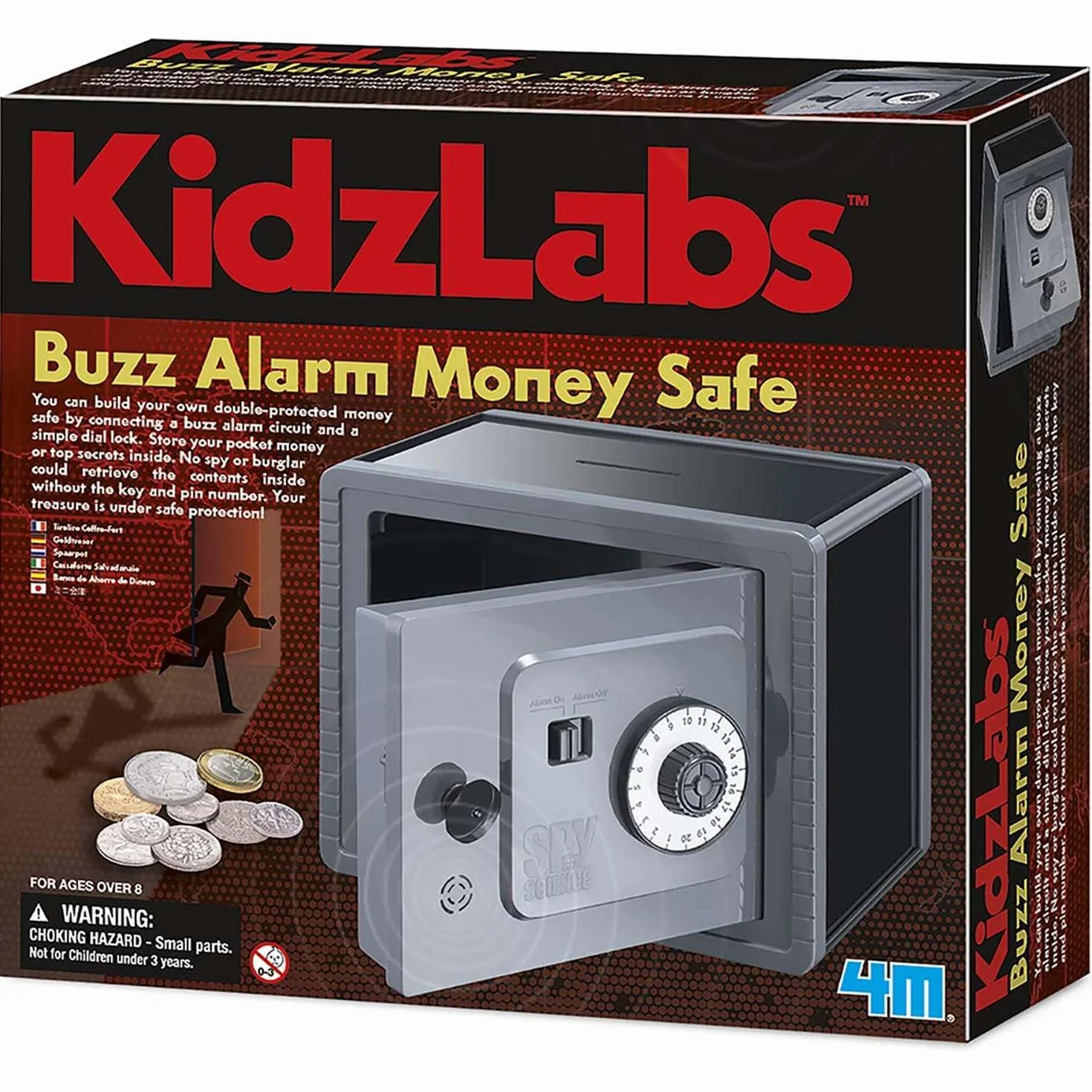 4M Spy Science Alarmed Safe Bank
