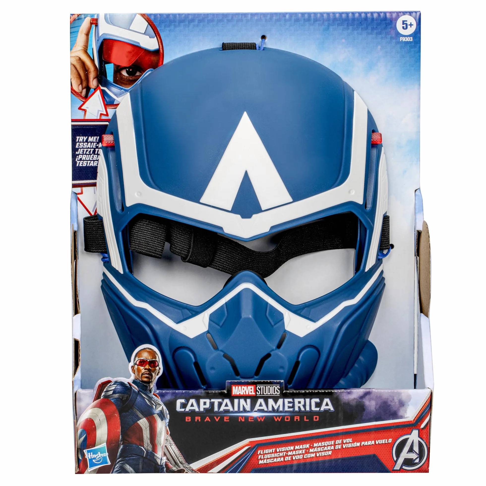 Maska do latania z filmu wytwórni Marvela Captain America Brave New World, zabawka do odgrywania ról