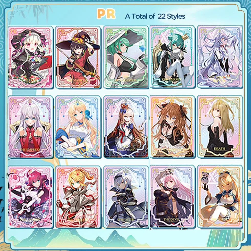 Goddess Story Waifu Cards 2YUAN14, pudełko na karty kolekcjonerskie anime, postaci z gry Erogenous Girl Goddess Cards (2-14 10 opakowań)