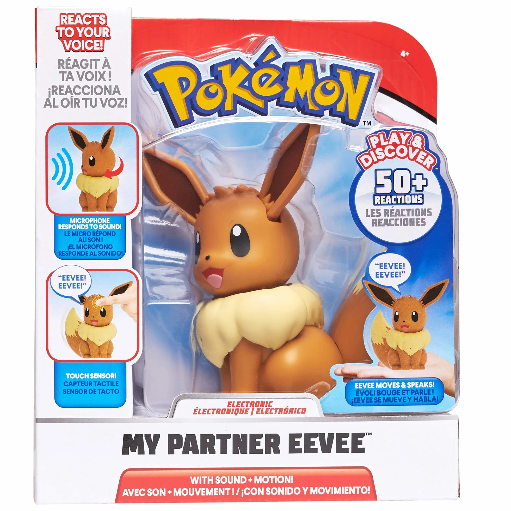 Pokemon Mój partner Eevee interaktywna figurka